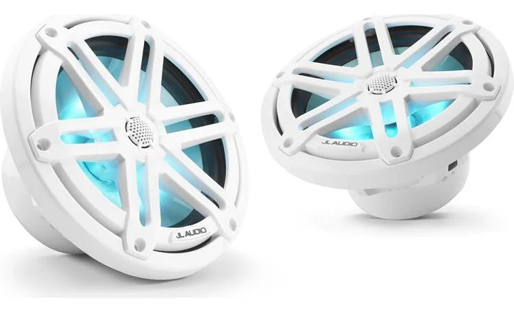 JL Audio M3-770X-S-GW-I 7.7" marine speakers with LED lights