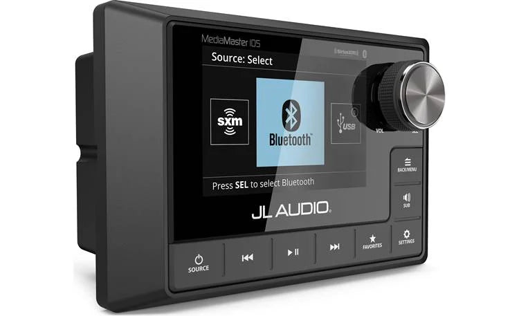 JL Audio MediaMaster 105 Marine 4-zone digital media receiver with Bluetooth