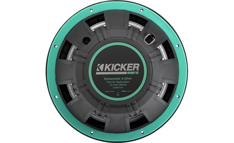 Kicker 51MWF104 10" 4-ohm marine subwoofer with RGBW LED lighting