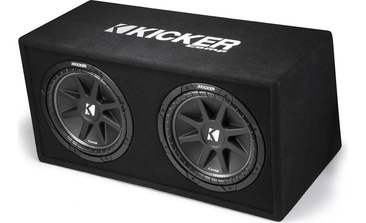 Kicker 43DC122-3 Ported enclosure with dual 12" Comp subwoofers