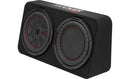 Kicker 48TCWRT102-3 Truck-style sealed enclosure with single 10" CompRT® 2-ohm subwoofer and passive radiator