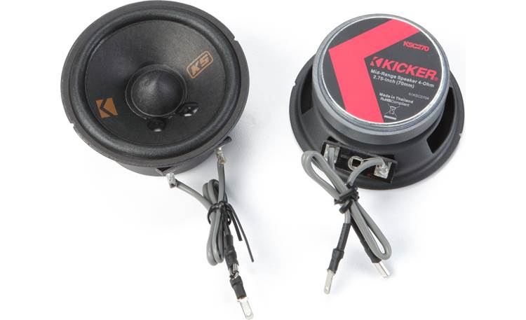 Kicker KSC270 2.75-Inch Speakers, 4-Ohm