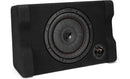 Kicker 52CVTDF102 Sealed downward-firing enclosure with 10" 2-ohm shallow-mount subwoofer