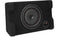 Kicker 52CVTDF102 Sealed downward-firing enclosure with 10" 2-ohm shallow-mount subwoofer