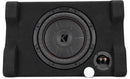 Kicker 52CVTDF102 Sealed downward-firing enclosure with 10" 2-ohm shallow-mount subwoofer