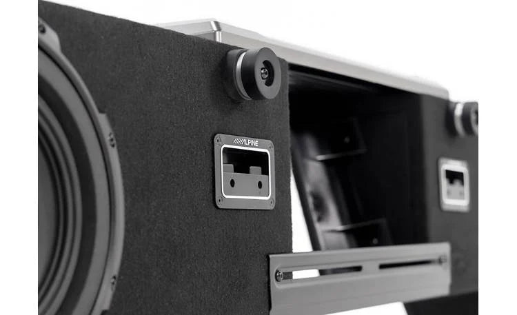 Alpine S2-DB8V-TRK Halo Series 8" ported dual subwoofer enclosure with two 8" S-Serie/ 8" Subs