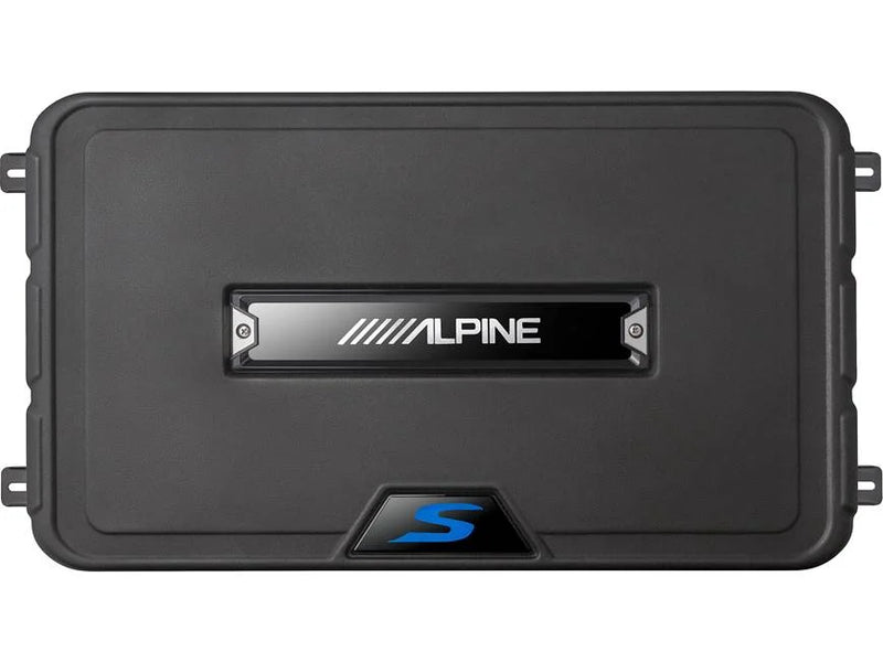 Alpine SS-SB12 S-Series shallow sealed downward-firing enclosure with 12" 2-ohm subwoofer