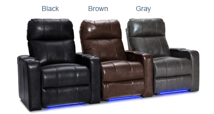 SeatCraft Monterey Leather Home Theater Seating (each)