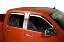 Putco 14-14 Chevrolet Silverado HD - Crew Cab (Set of 4) Element Chrome Window Visors