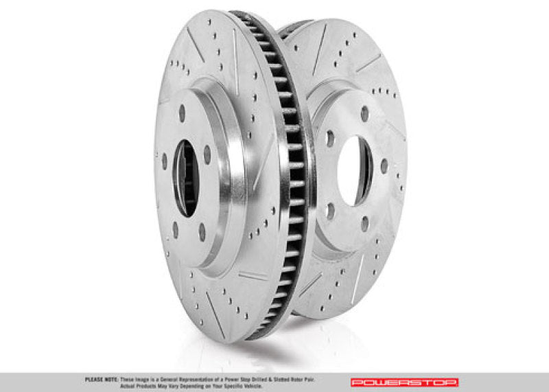 Power Stop 20-21 Jeep Gladiator Rear Evolution Drilled & Slotted Rotor - Pair