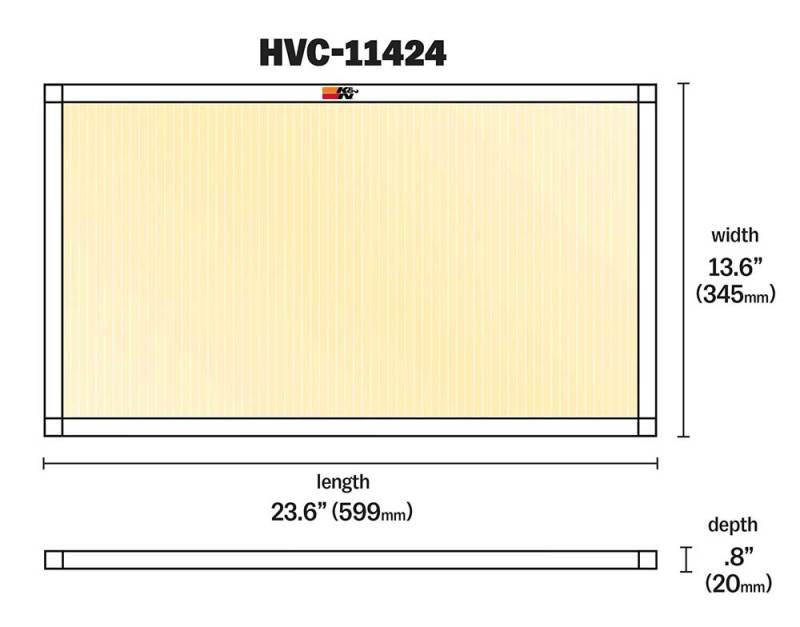 K&N HVAC Filter - 14 X 24 X 1