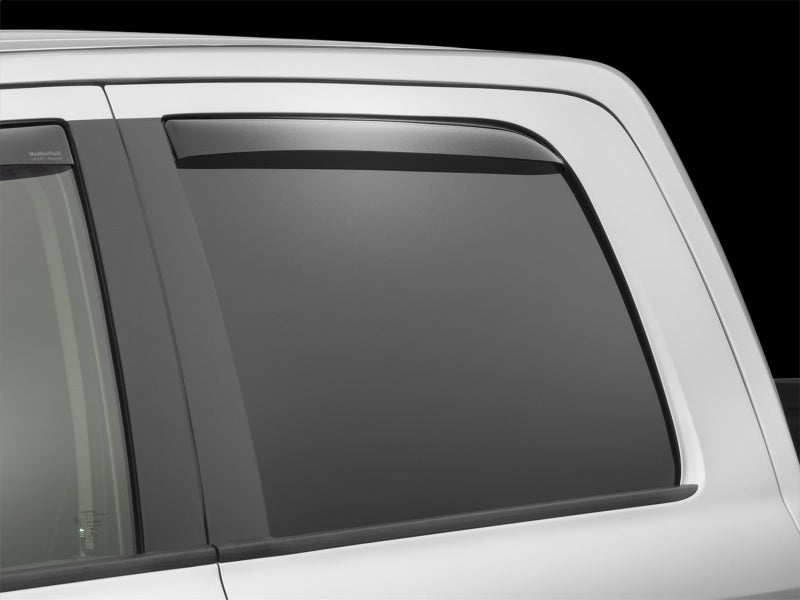 WeatherTech 09+ Dodge Ram 1500 Rear Side Window Deflectors - Dark Smoke