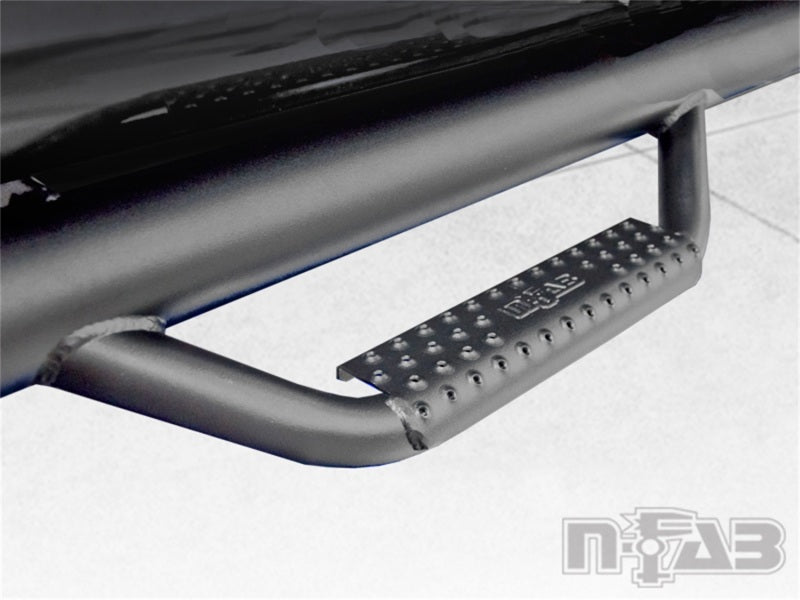 N-Fab Nerf Step 01-04 Toyota Tacoma Double Cab 5ft Bed - Tex. Black - W2W - 3in