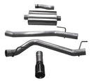 Corsa 2020 Jeep Gladiator JT 3.6L, Single Side Exit Cat-Back Exhaust System w/ Single 4in Black Tip