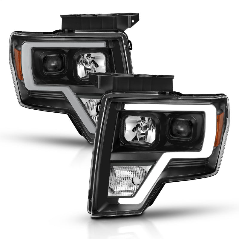 ANZO 2009-2014 Ford F-150 Projector Light Bar H.L Black Amber