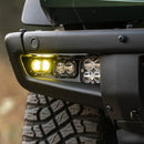 Baja Designs 21-22 Ford Bronco w/Steel Bumper S2 SAE Pro Fog Pocket Light Kit - Amber