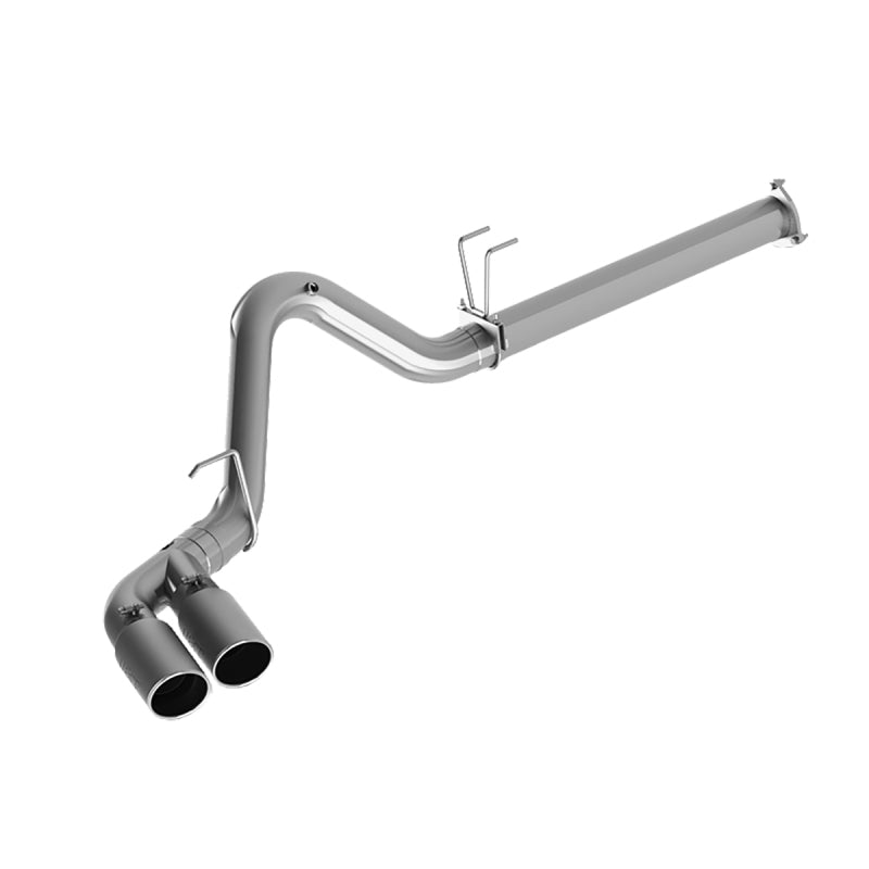 MBRP 2015 Ford F250/350/450 6.7L 4in Filter Back Dual Single Side Exit 5in Tips T409 Exhaust
