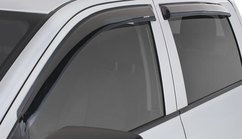 Stampede 2019 Chevy Silverado 1500 Double Cab Pickup Tape-Onz Sidewind Deflector 4pc - Smoke