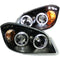 ANZO 2005-2010 Chevrolet Cobalt Projector Headlights w/ Halo Black w/ LED