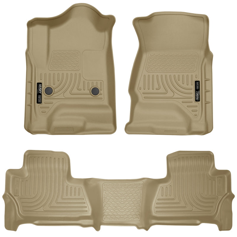 Husky Liners 2015 Chevy/GMC Suburban/Yukon XL WeatherBeater Combo Tan Front & 2nd Seat Floor Liners