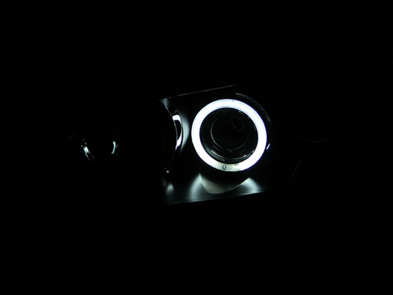 ANZO 2004-2008 Mazda 3 Projector Headlights w/ Halo Black (CCFL)