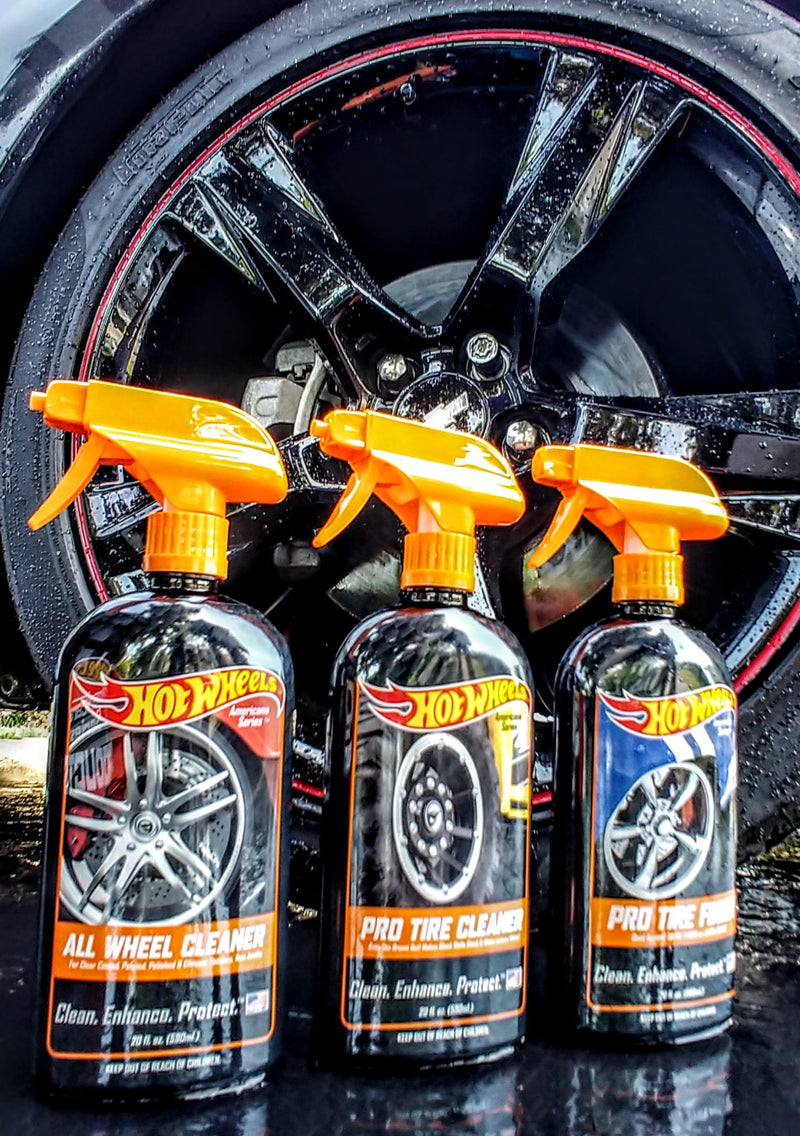 Hot Wheels Tire Cleaner, wheel cleaner and tire finish