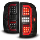 ANZO 14-18 GMC Sierra 1500 Full LED Taillights Black Housing Smoke Lens (w/C Light Bars)