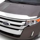 AVS 13-16 Ford Fusion (Grille Fascia Mount) Aeroskin Low Profile Hood Shield - Chrome