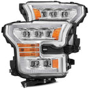 AlphaRex 11-16 Ford F-350 SD NOVA LED Proj Headlights Plank Style Chrm w/Activ Light/Seq Signal