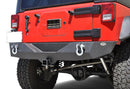 DV8 Offroad 07-18 Jeep Wrangler JK Steel Mid Length Rear Bumper