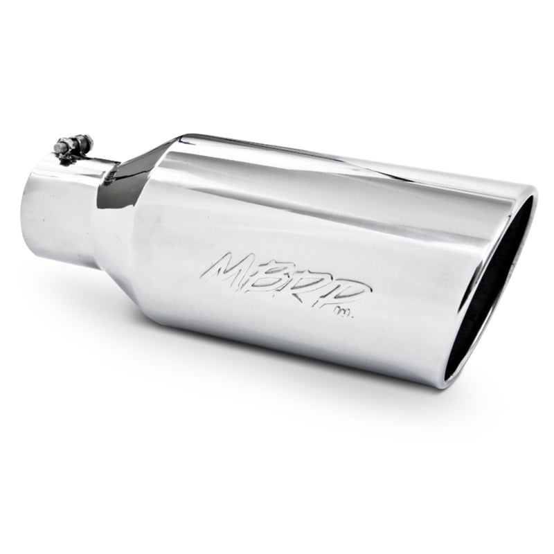 MBRP Universal Tip 7inch O.D. Rolled End 4inch inlet 18inch length - T304 (SINGLE TIP)