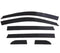 AVS 07-08 Honda Fit Ventvisor Low Profile Deflectors 6pc - Black