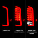 ANZO 05-15 Toyota Tacoma Full LED Tail Lights w/Light Bar Sequential Black Housing Smoke Lens