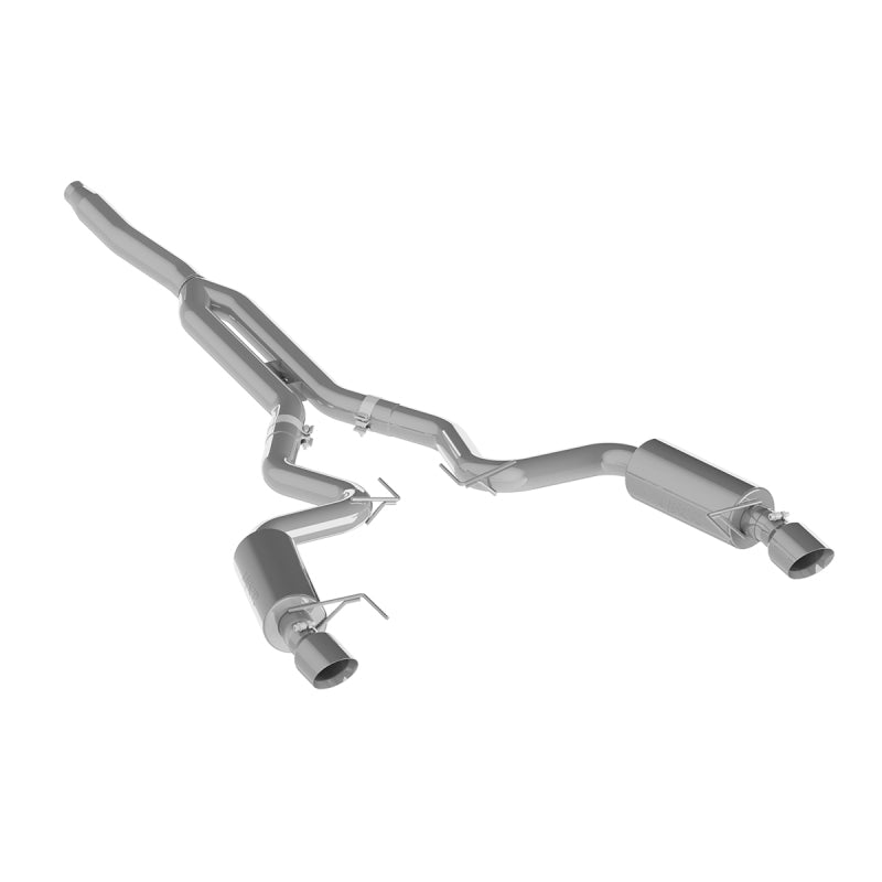 MBRP 15-18 Ford Mustang EcoBoost 2.3L Alum 3in Cat Back Dual Split Rear Exit (Street Version)