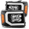 AlphaRex 07-13 GMC 1500HD NOVA LED Proj Headlight Plank Style Gloss Blk w/Activ Light/Seq Signal/DRL