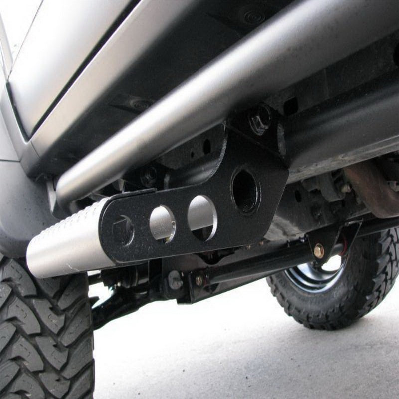 N-Fab RKR Step System 16-17 Toyota Tacoma Double Cab - Tex. Black - 1.75in