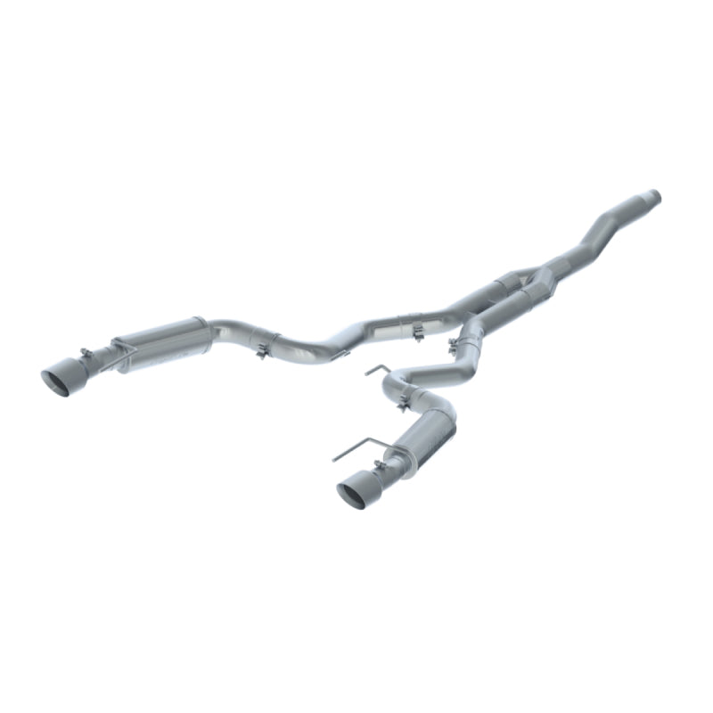 MBRP 15-18 Ford Mustang EcoBoost 2.3L T409 3in Cat Back Dual Split Rear Exit (Street Version)