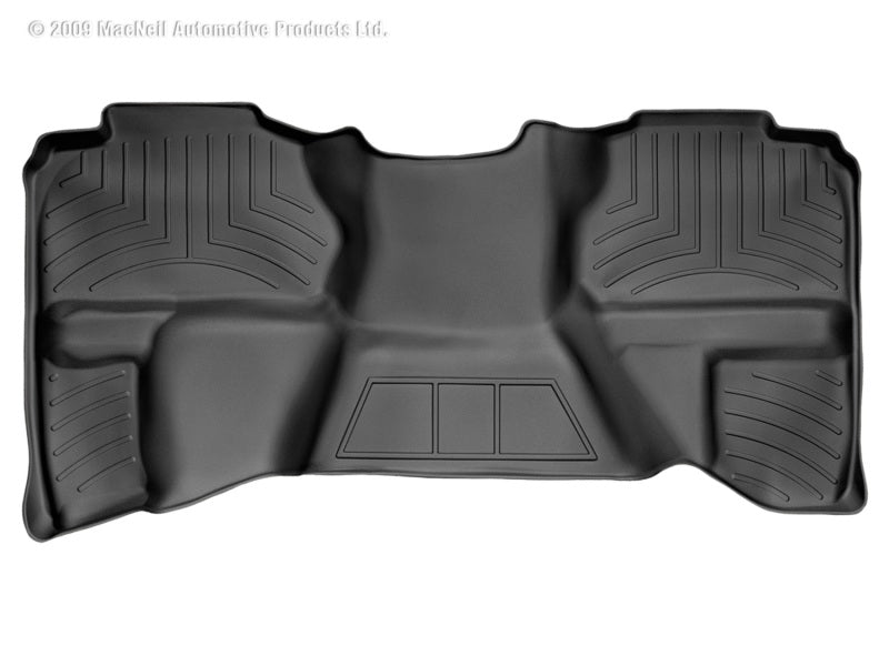 WeatherTech 07-13 Chevrolet Silverado Extended Cab Rear FloorLiner - Black