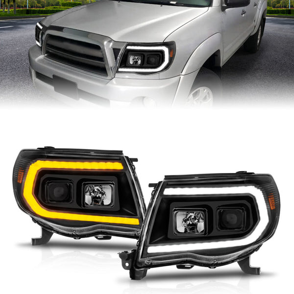 ANZO 05-11 Toyota Tacoma Projector Headlights w/Light Bar Switchback B –  Installations Unlimited