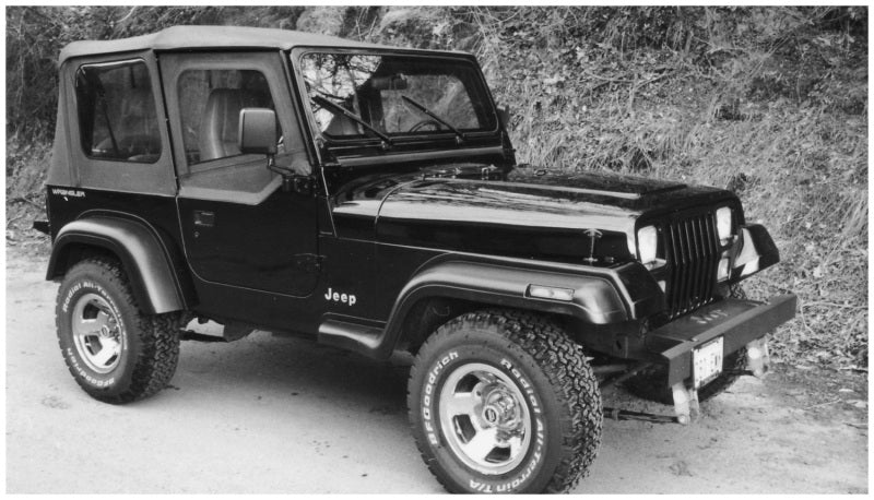 Bushwacker 87-95 Jeep Wrangler Extend-A-Fender Style Flares 4pc Excludes Renegade - Black