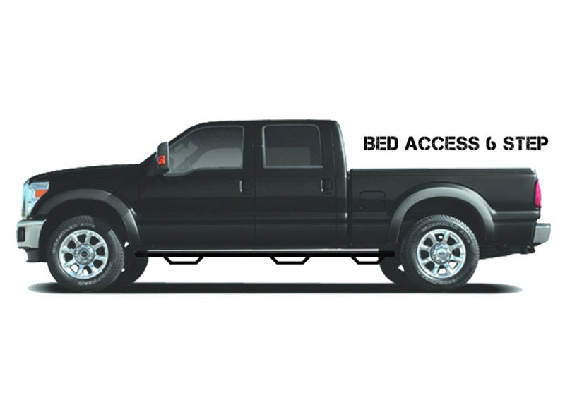 N-Fab Nerf Step 01-06 Chevy-GMC 1500/2500/3500 Crew Cab 8ft Bed - Tex. Black - Bed Access - 3in