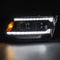 AlphaRex 09-18 Dodge Ram 2500 LUXX LED Proj Headlights Plank Style Blk w/Activ Light/Seq Signal/DRL