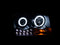 ANZO 2005-2010 Chrysler 300 Projector Headlights w/ Halo Black (Does Not Fit S Models)