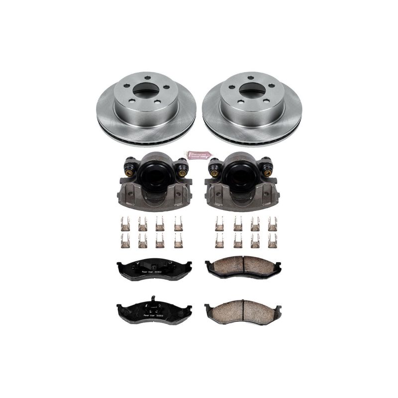 Power Stop 99-01 Jeep Cherokee Front Autospecialty Brake Kit w/Calipers