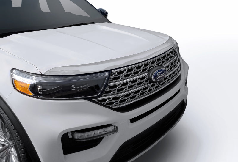 AVS 20-22 Ford Explorer (Excl. Vehicles w/Hood Lettering) Aeroskin Low Profile Hood Shield - Chrome
