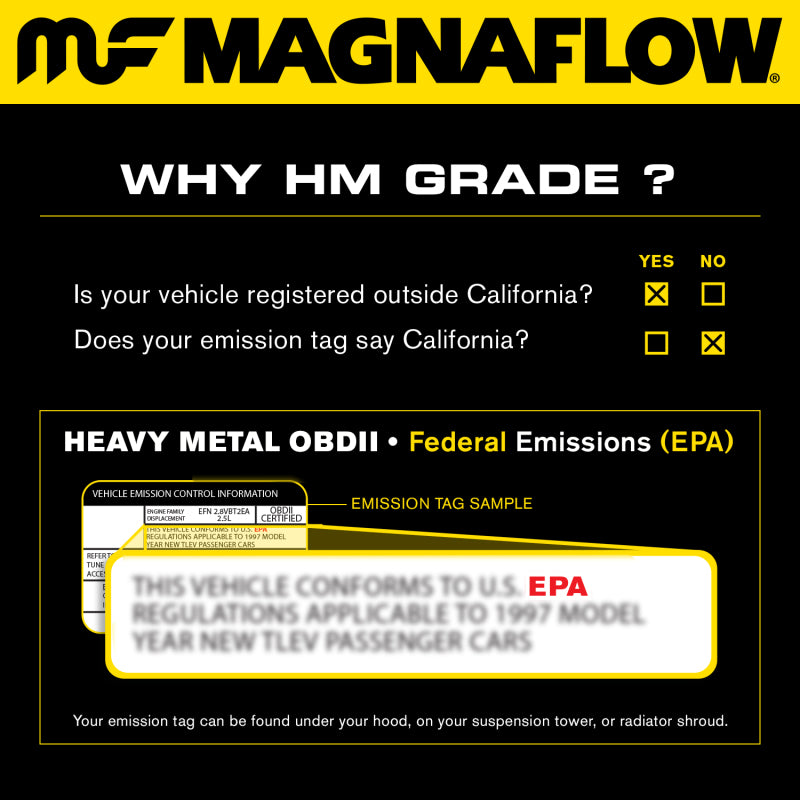 MagnaFlow Conv DF 97-99 Jeep Wrangler 4.0L