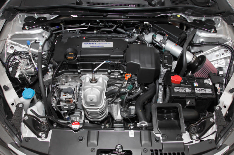 K&N 2013-14 Honda Accord 2.4L L4 69 Series Typhoon Air Intake System - Silver Cold Air Intake Kit