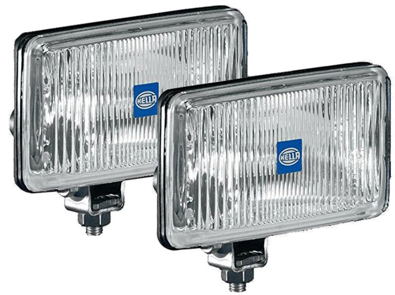 Hella 450 H3 12V SAE/ECE Fog Lamp Kit Clear - Rectangle (Includes 2 Lamps)