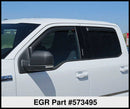 EGR 15+ Ford F150 Crew Cab In-Channel Window Visors - Set of 4 - Matte (573495)