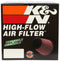 K&N Universal Rubber Filter 6in FLange ID / 7.5in OD / 6in Height / Round Straight